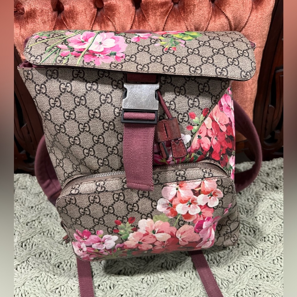 Gucci Pink Bloom Backpack!